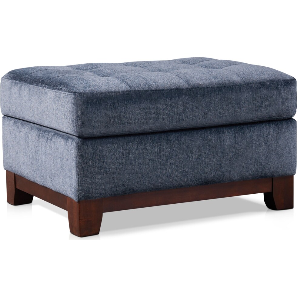 melrose blue ottoman   