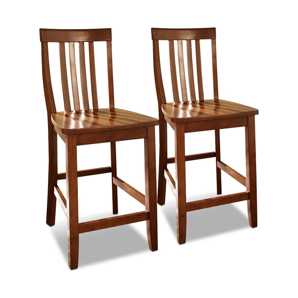 melrose dark brown  pack bar stools   