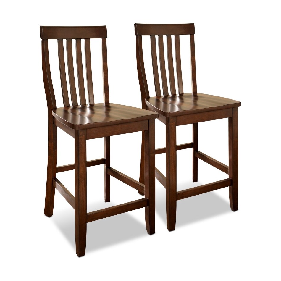 melrose dark brown  pack counter height stools   
