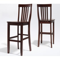 melrose dark brown bar stool   