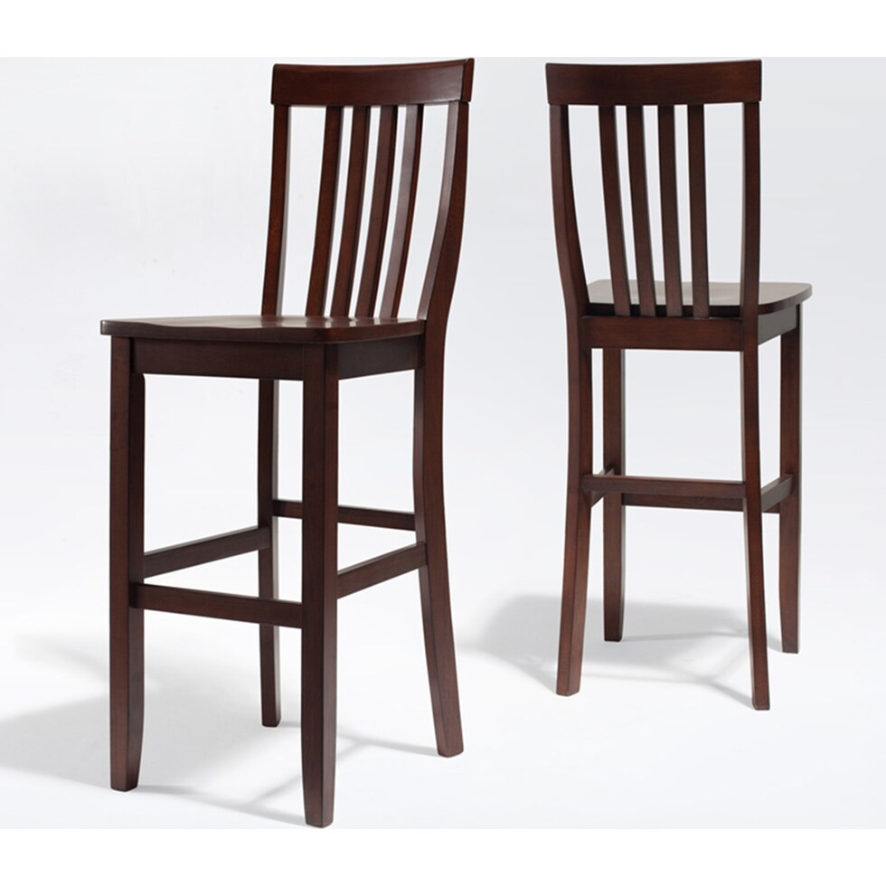 melrose dark brown bar stool   