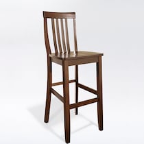melrose dark brown bar stool   