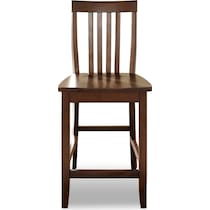 melrose dark brown counter height stool   