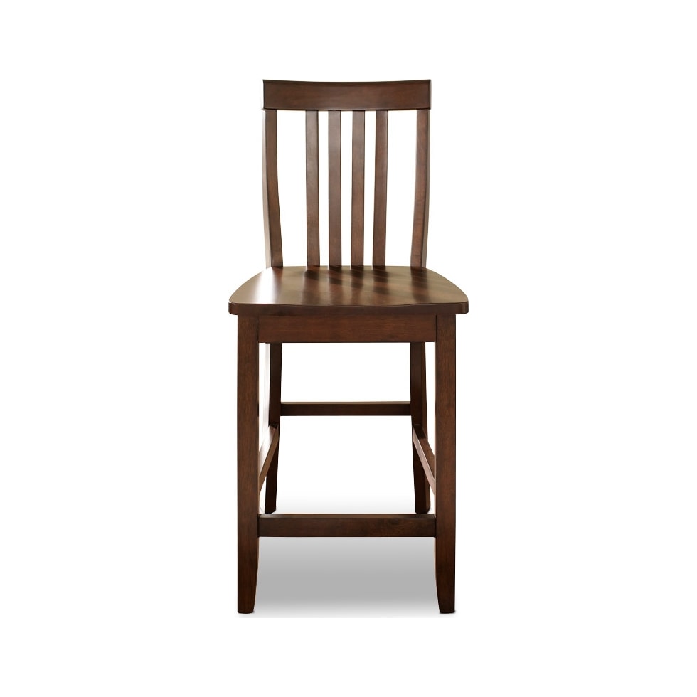 melrose dark brown counter height stool   