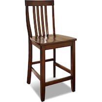 melrose dark brown counter height stool   