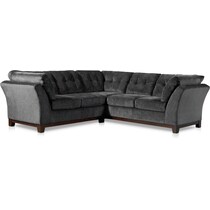 melrose gray  pc sectional   