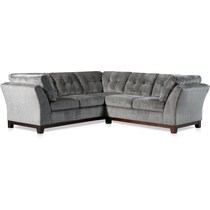 melrose gray  pc sectional   