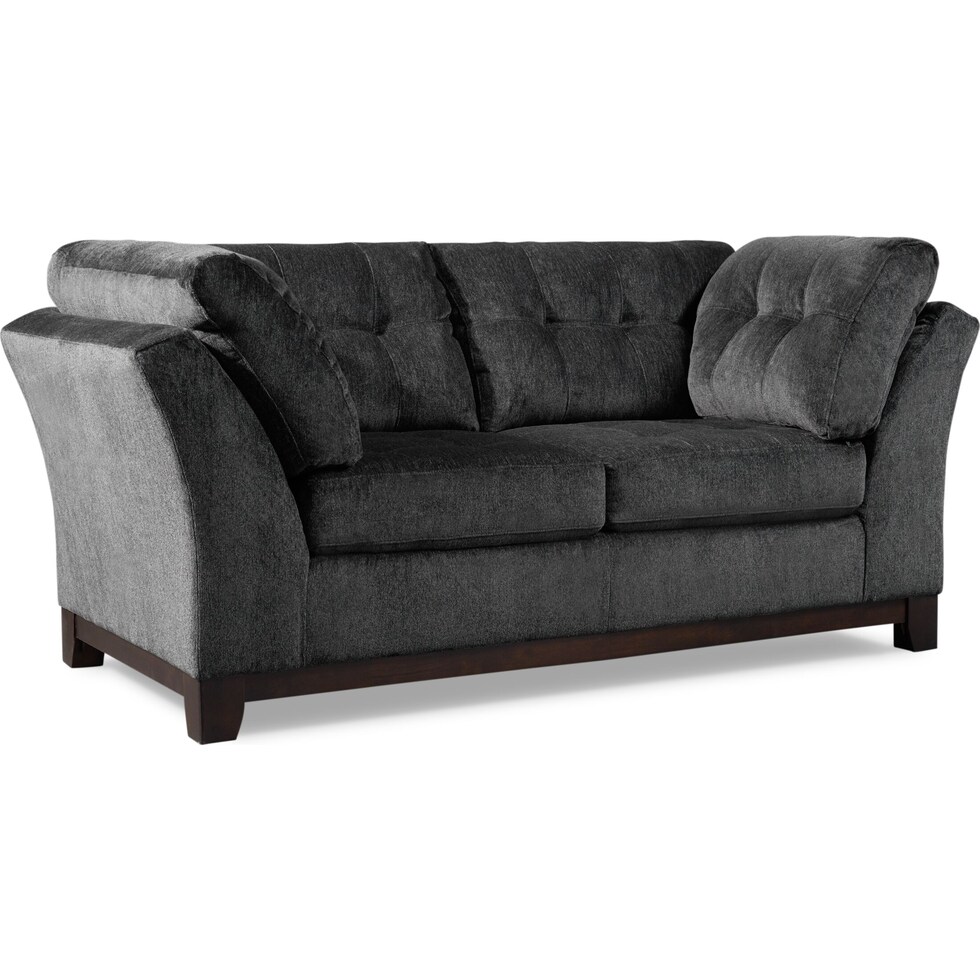 melrose gray loveseat   