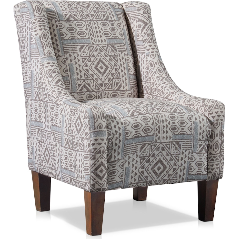 melrose light brown accent chair   