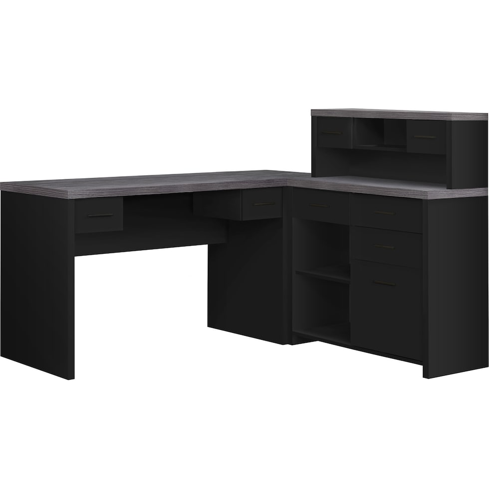 melvin black desk   