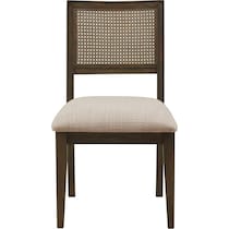 menlo dark brown dining chair   