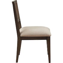 menlo dark brown dining chair   