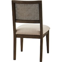 menlo dark brown dining chair   