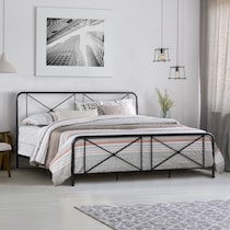 mercer black king bed   