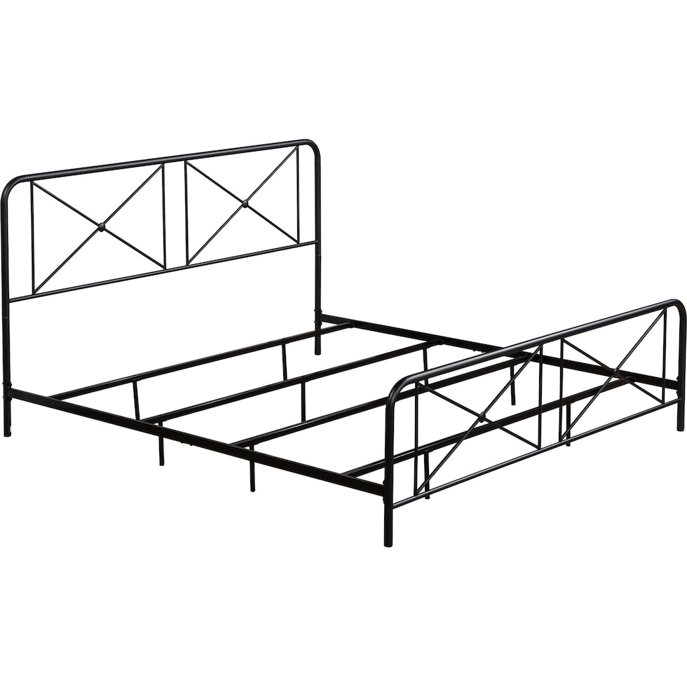 mercer black king bed   