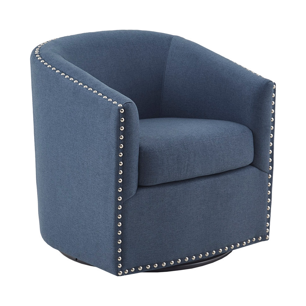 meredith blue accent chair   