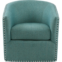 meredith teal accent chair   