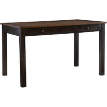 meretta dark brown  pc counter height dining room   