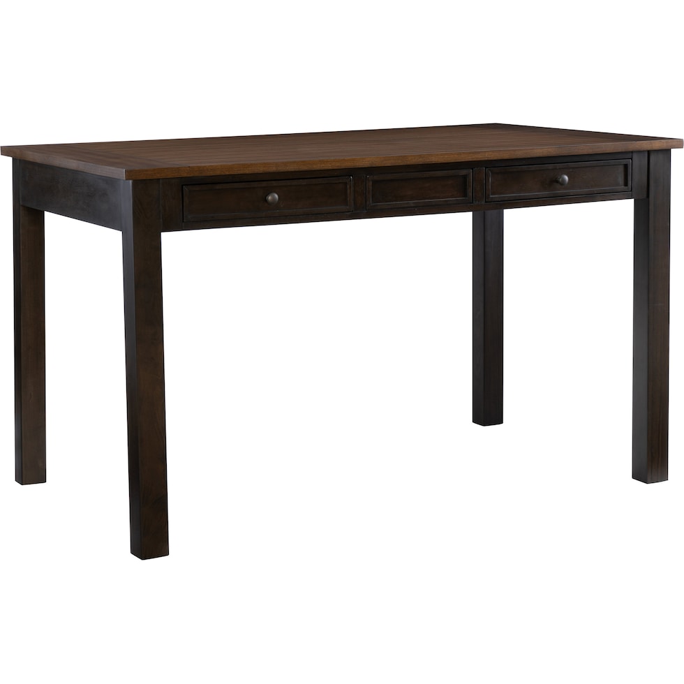 meretta dark brown  pc counter height dining room   