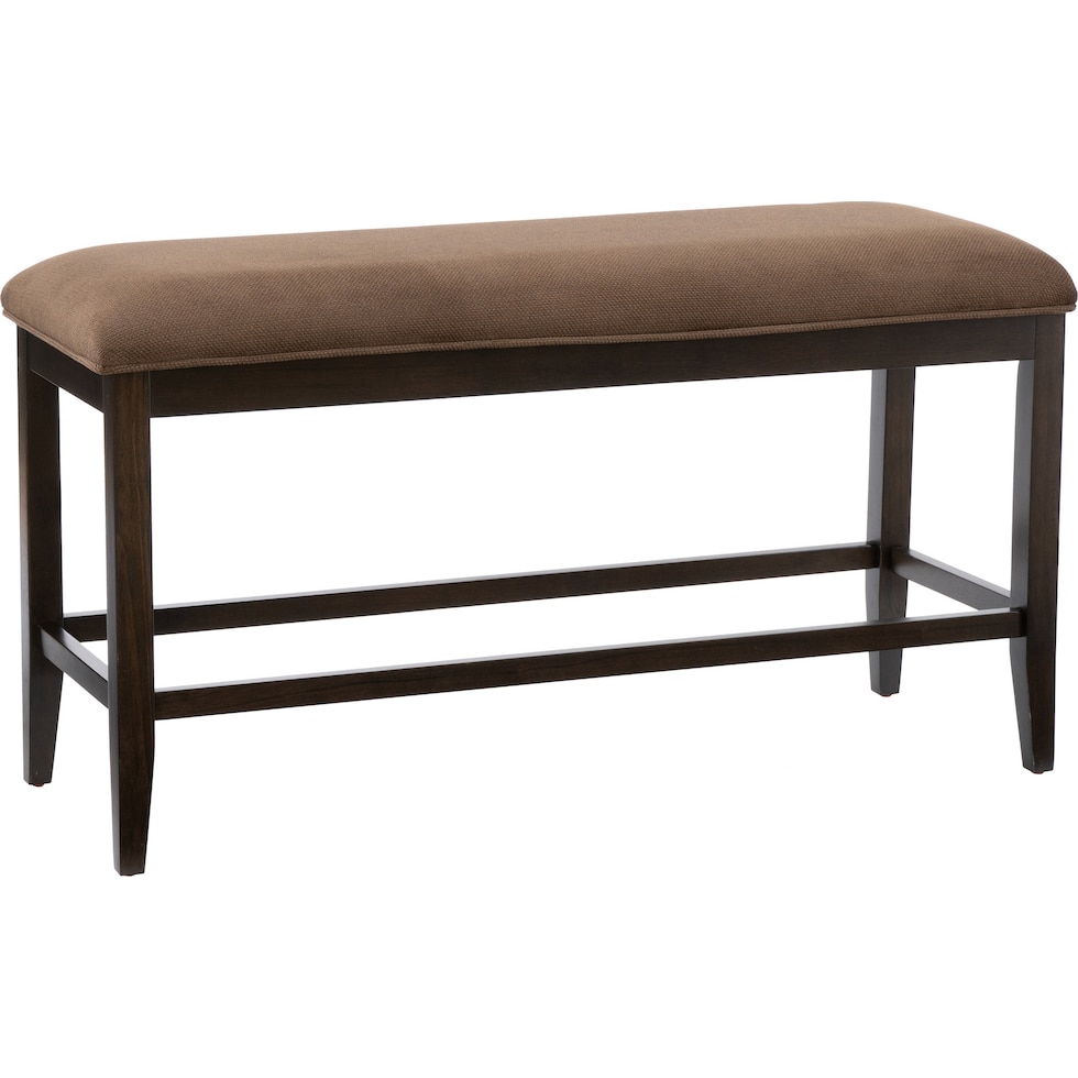 meretta dark brown  pc counter height dining room   