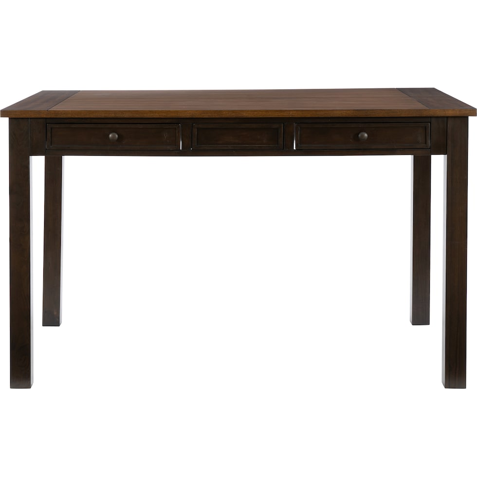 meretta dark brown  pc counter height dining room   