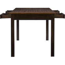 meretta dark brown  pc counter height dining room   