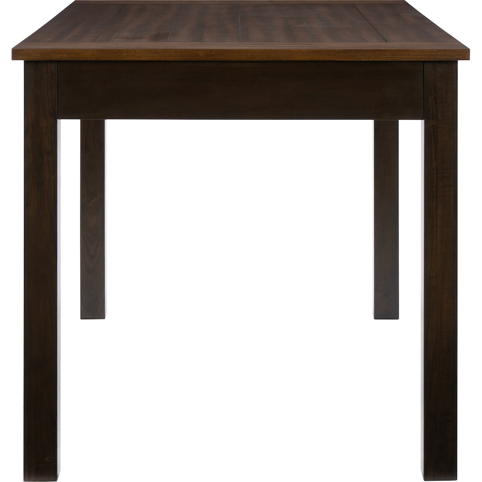 meretta dark brown  pc counter height dining room   