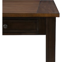 meretta dark brown  pc counter height dining room   