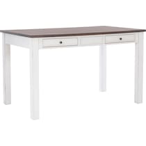 meretta white  pc counter height dining room   