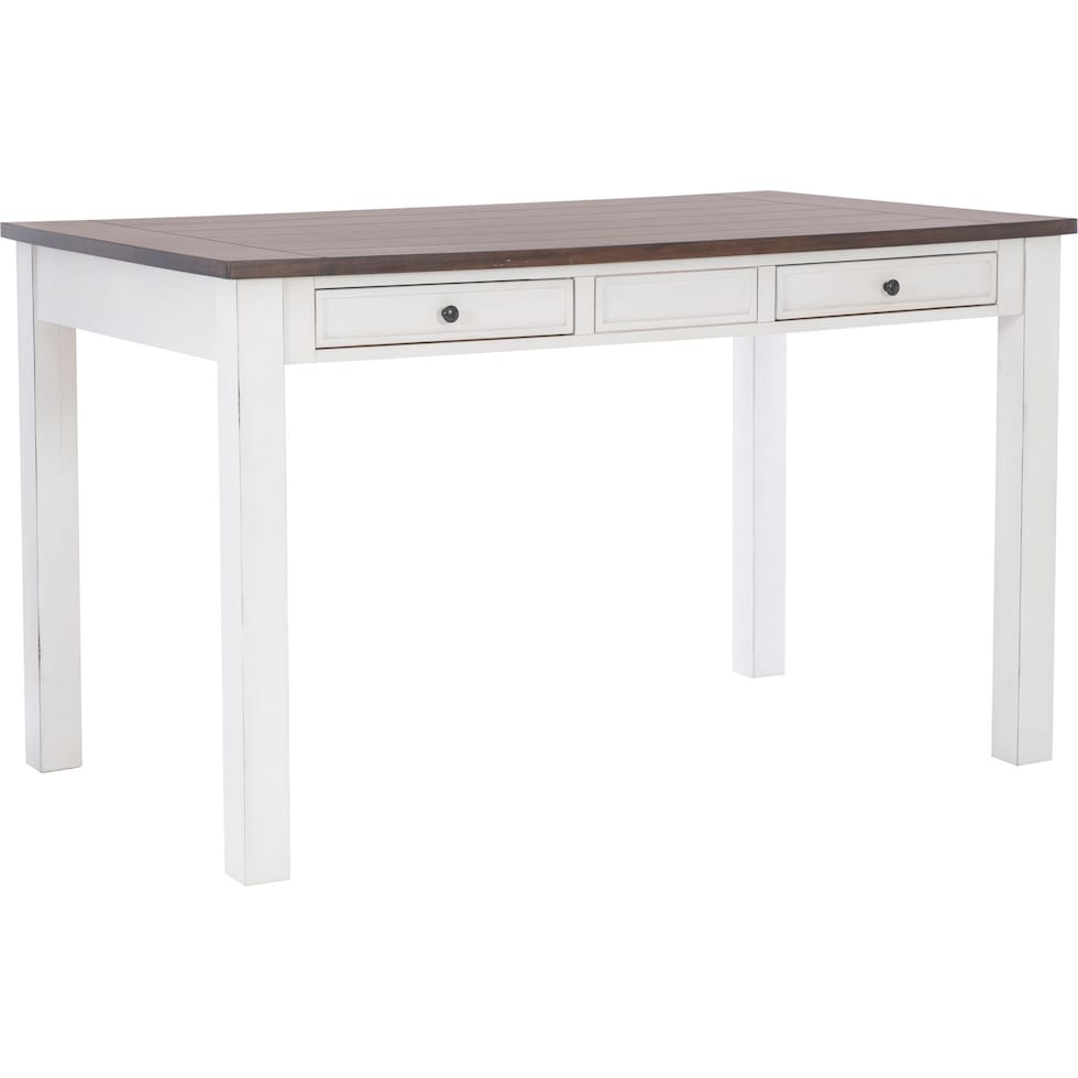 meretta white  pc counter height dining room   