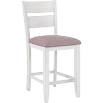 meretta white  pc counter height dining room   