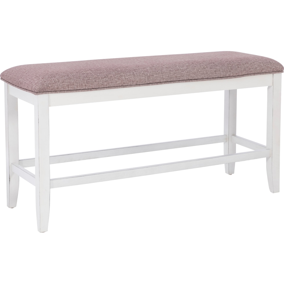 meretta white  pc counter height dining room   