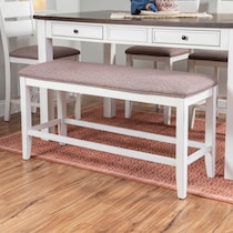 meretta white  pc counter height dining room   