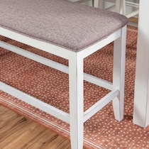 meretta white  pc counter height dining room   