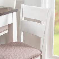 meretta white  pc counter height dining room   