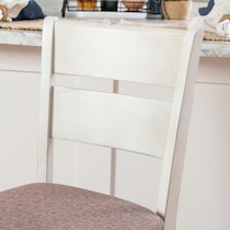 meretta white  pc counter height dining room   