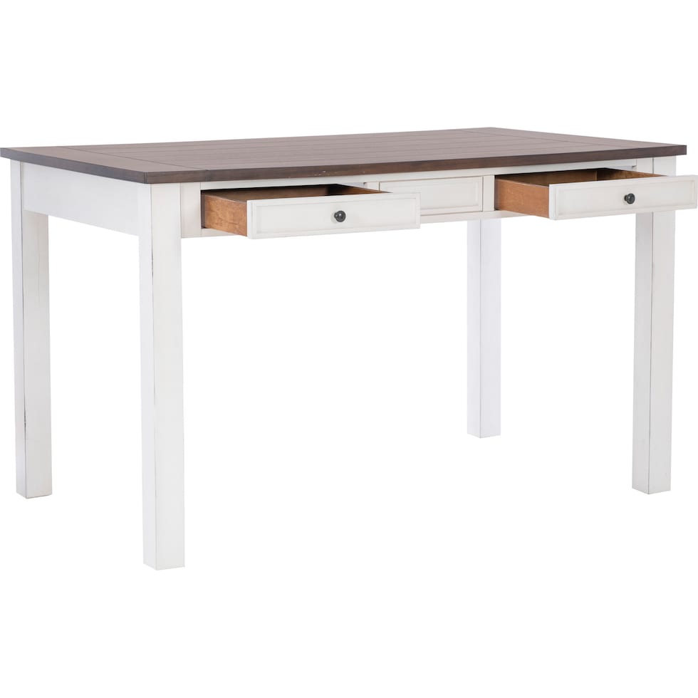 meretta white  pc counter height dining room   