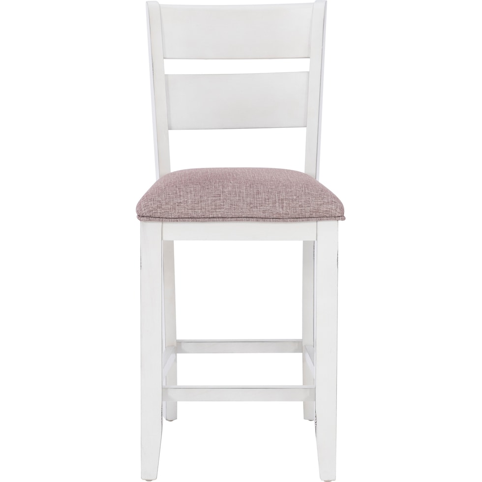meretta white  pc counter height dining room   