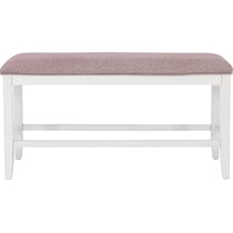 meretta white  pc counter height dining room   