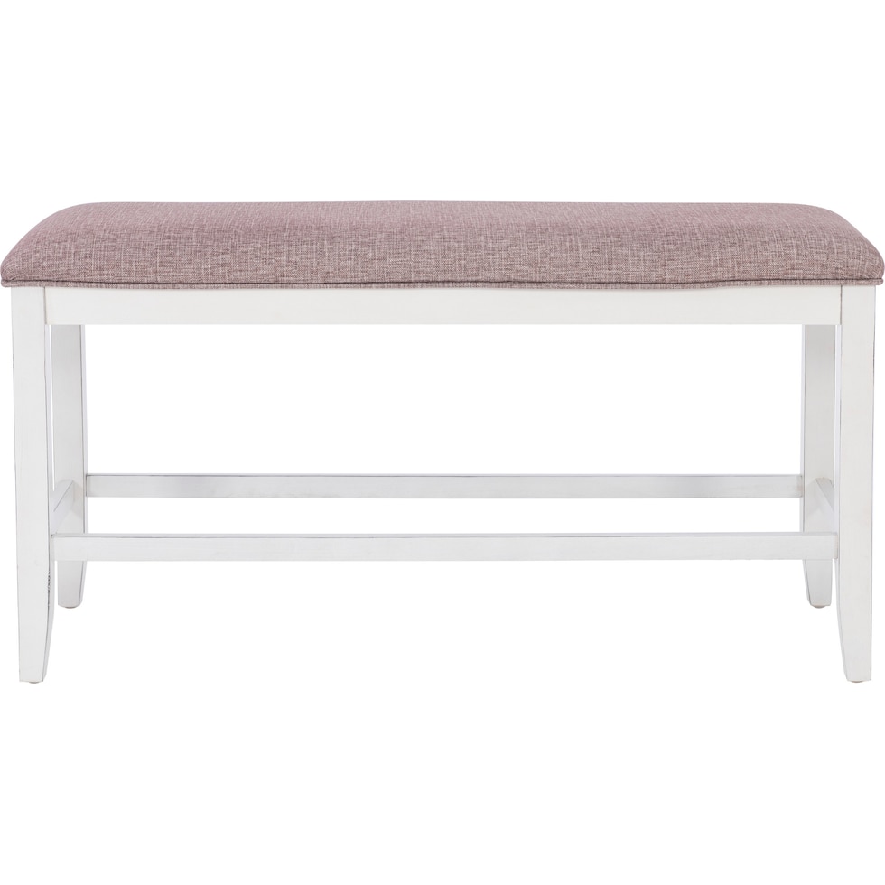 meretta white  pc counter height dining room   