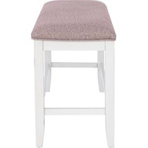meretta white  pc counter height dining room   