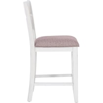 meretta white  pc counter height dining room   