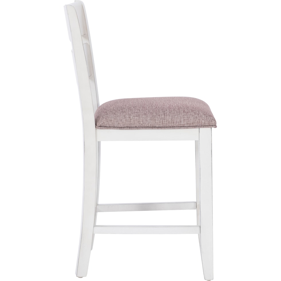 meretta white  pc counter height dining room   