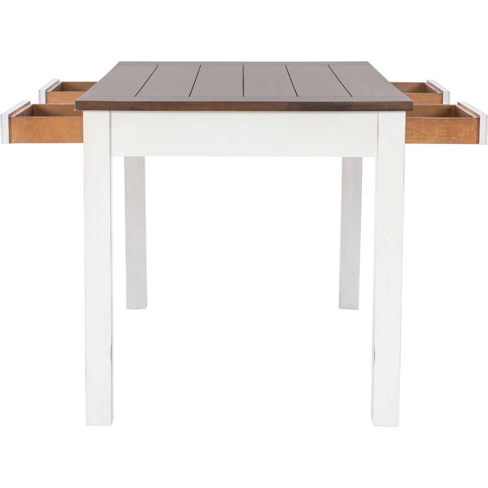 meretta white  pc counter height dining room   