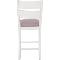 meretta white  pc counter height dining room   