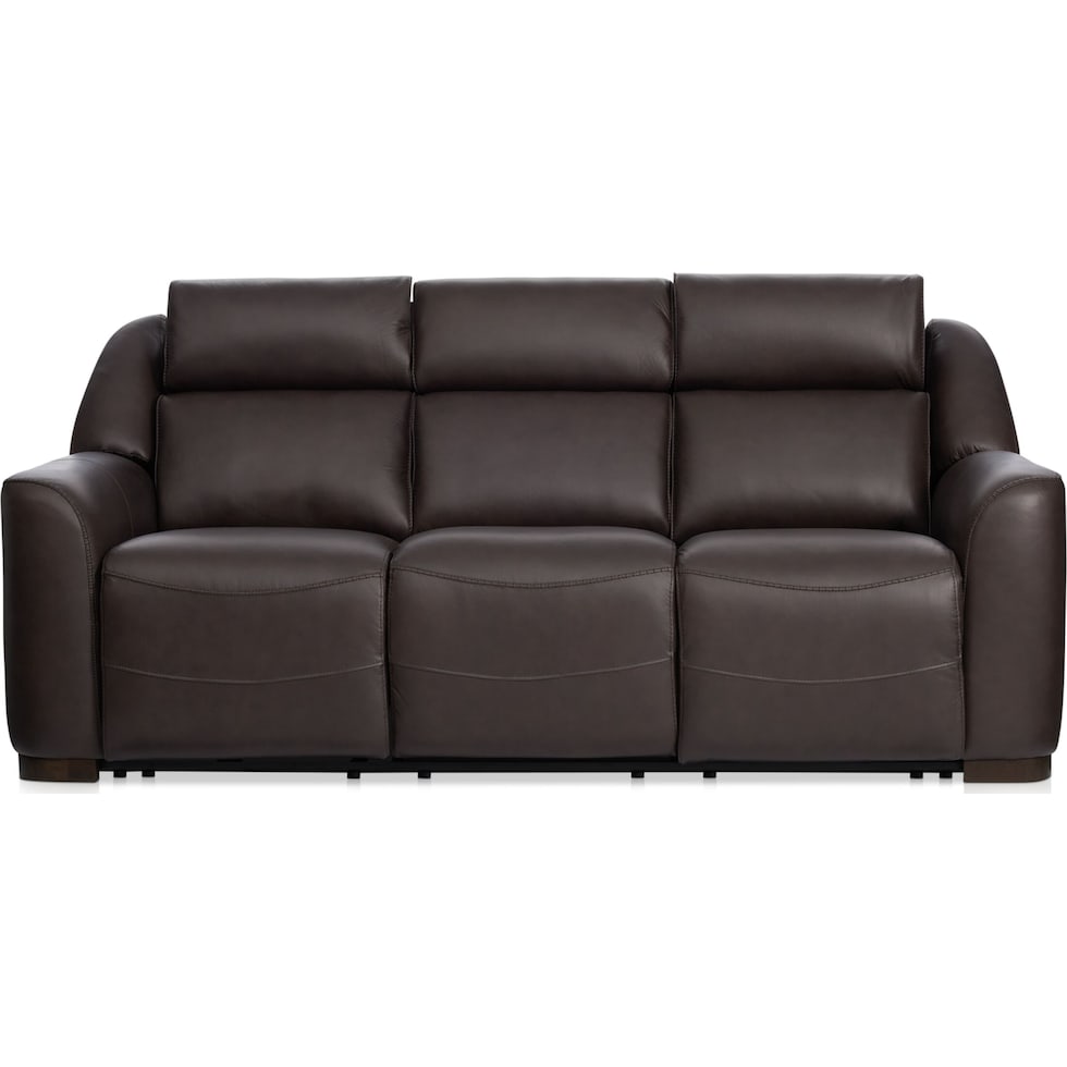 merrell dark brown  pc power reclining living room   