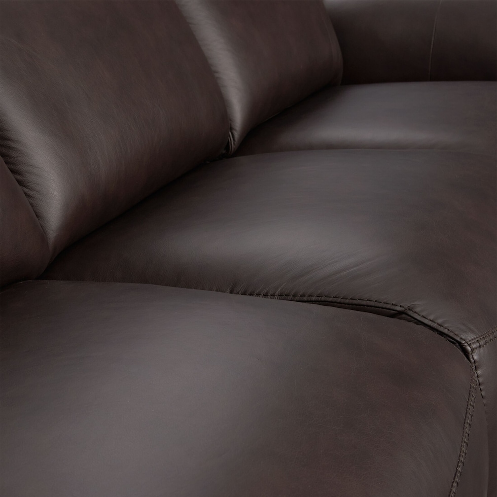 merrell dark brown  pc power reclining living room   