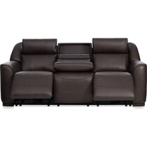 merrell dark brown  pc power reclining living room   