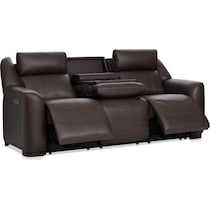 merrell dark brown sofa   
