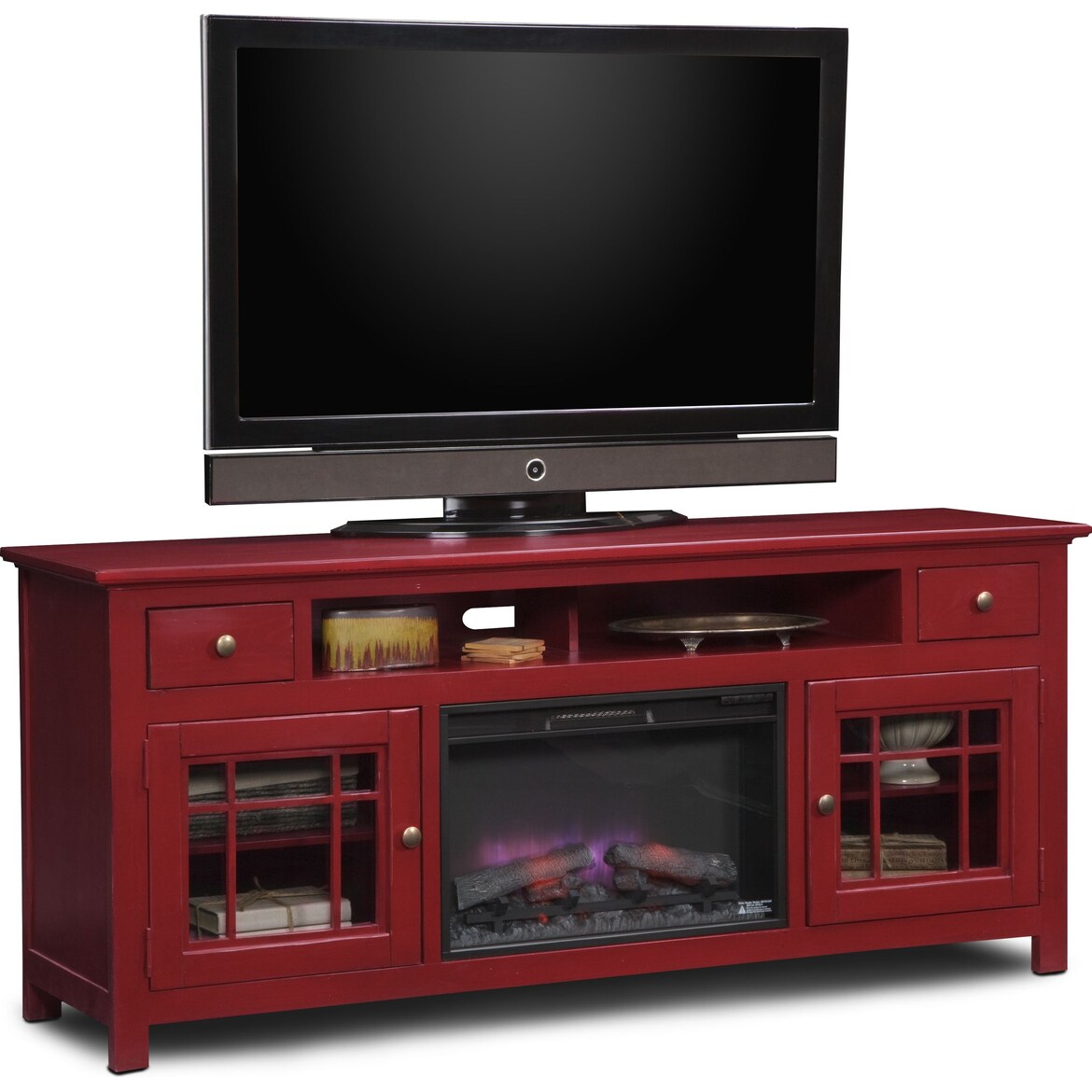 Merrick Fireplace TV Stand Value City Furniture and Mattresses